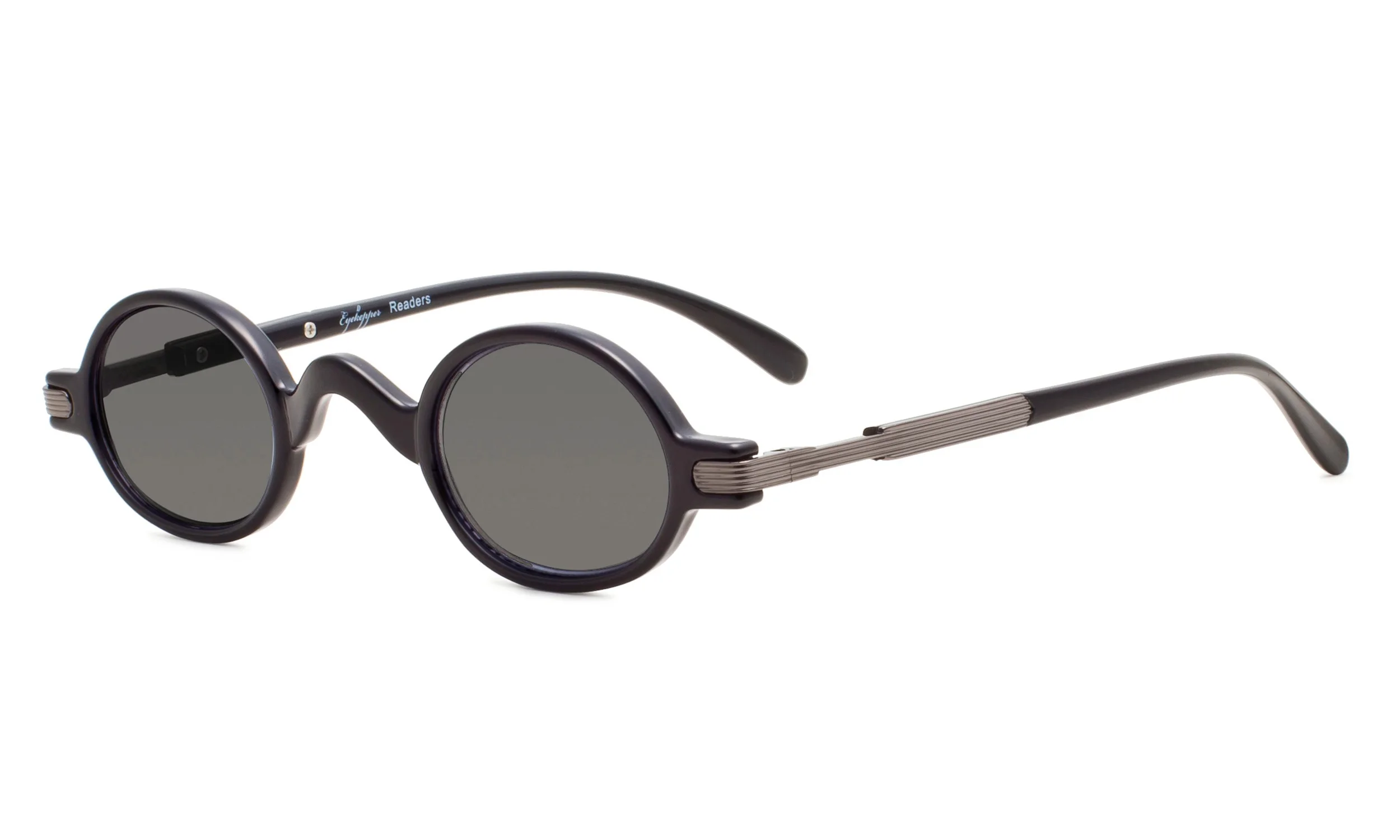 R077 очки для чтения весенние винтажные маленькие овальные круглые очки для чтения и очки для чтения+ 0,00-+ 4,00 - Цвет оправы: Grey Lens