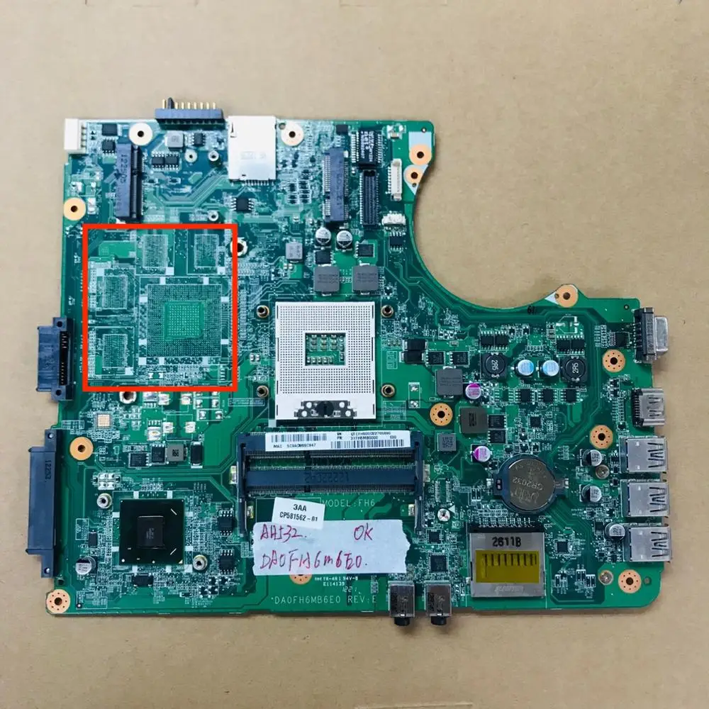 

Suitable for Fujitsu A532 AH532 Laptop Motherboard DA0FH6MB6E0 DDR3 Mainboard 100% tested fully work