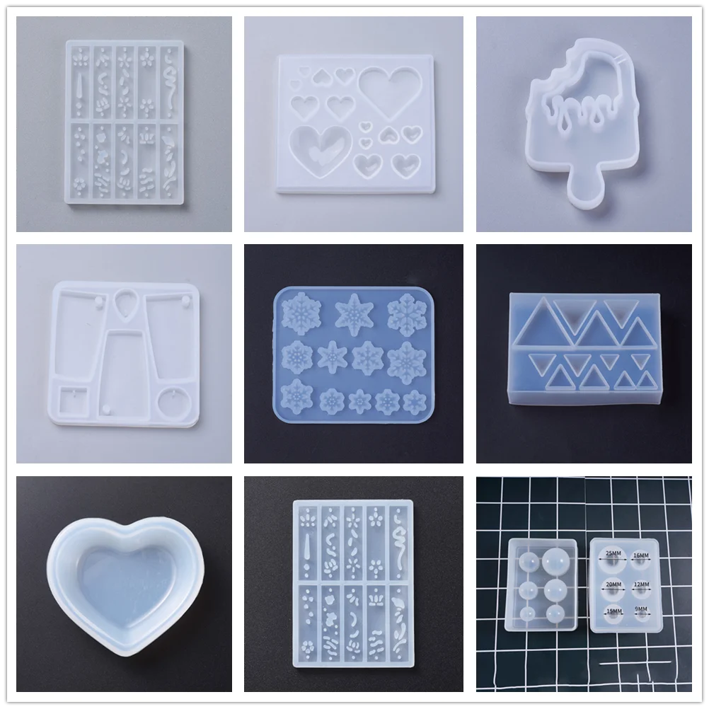 

Silicone Molds Epoxy Resin Casting Molds For UV Resin DIY Jewelry Crafts Making Accessories Tools