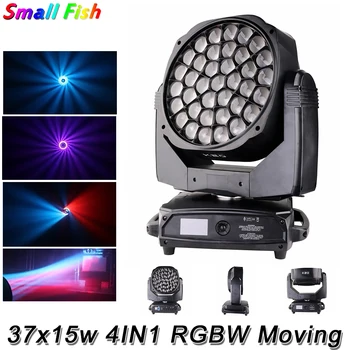 Kopen Verkoop Een. Leda B EYE Moving Head Lights Wassen Beam Kaleido Effecten 37X15W Lamp Rgbw Quad Kleur 21 Kanaals Dj Dmx Party Disco lichten