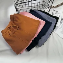 Детская одежда высшего качества в Корейском стиле; индивидуальная обработка для мужчин и женщин; Детские Зимние теплые шаровары с ворсом