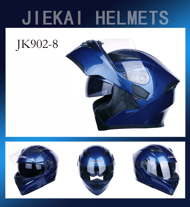 Новая версия DOT ECE JIEKAI 902 мотоцикл флип зимние каски безопасности Гонки мотокросса Capacete Quad шлем для кроссового велосипеда