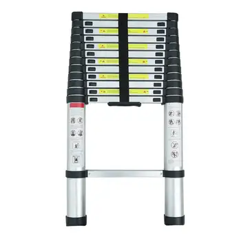 

(From ES)3.8m Multi-Purpose Alloy Aluminum Retractable Multifunctional Telescopic Single Straight Extension Extendable Ladder