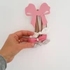 Nordic Girls Coat Rack Wooden Wall Decorative Hooks Children Nursery Room Decor Bow Flamingo Swan Shaped Hanger Home Organizer 3