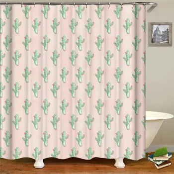 

Solid color waterproof bathroom decorative shower curtain non-slip flannel shower curtain for home decoration