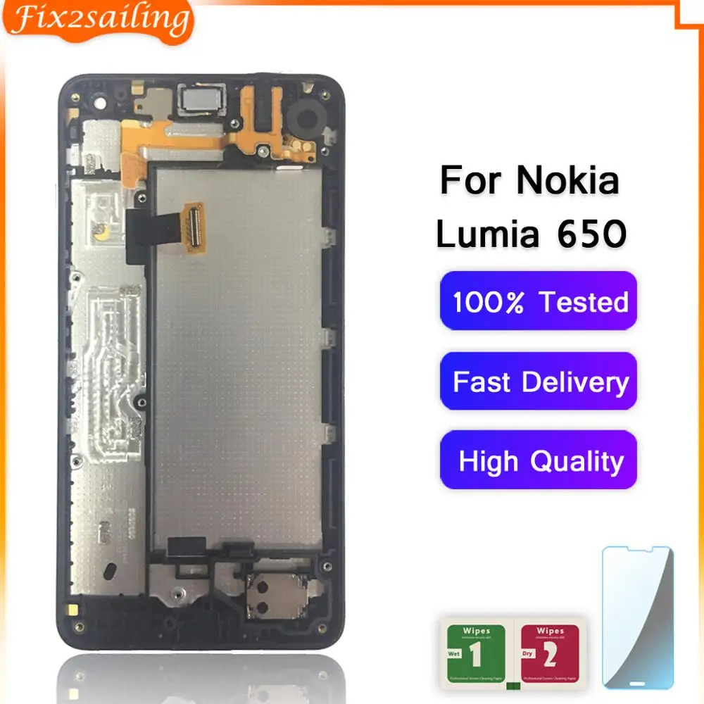 Fix2sail для Nokia Microsoft Lumia 650 ЖК-дисплей сенсорный экран дигитайзер с рамкой | Мобильные