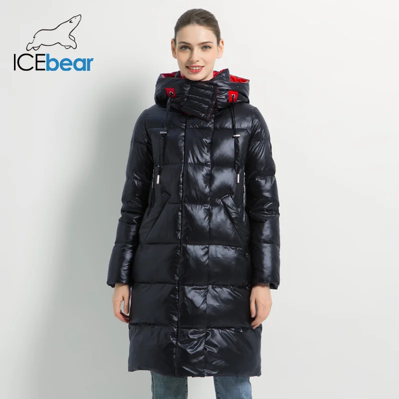 Новая зимняя Женская куртка, модная женская хлопковая Высококачественная Женская парка с капюшоном, Женская куртка, брендовая одежда GWD19501