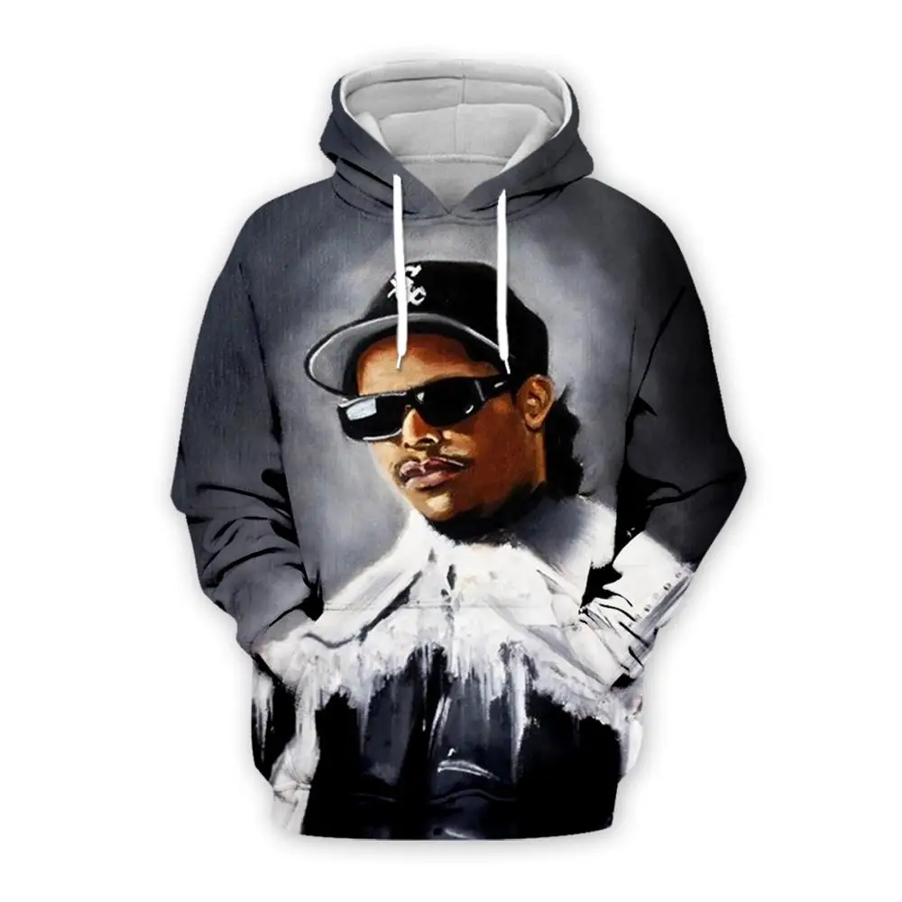 

PLstar Cosmos Rapper Singer Eazy-E NewFashion Streetwear HipHop Sweatshirt Tracksuit Funny 3Dprint Men/Women Hoodies Pullover A3