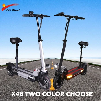 

48V 500w electric scooter two colors optional lithium battery adult electric scooter 10 inch pneumatic tire electric bicycle