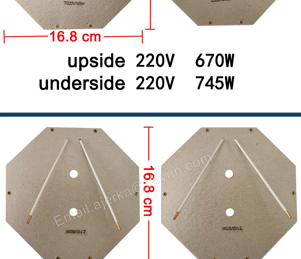 Description Picture 4 of itemERKA egg waffle machine hot wire Aberdeen plates Accessories Mica heating sheet High Temperature Heating Plate 220V 110V FY-6