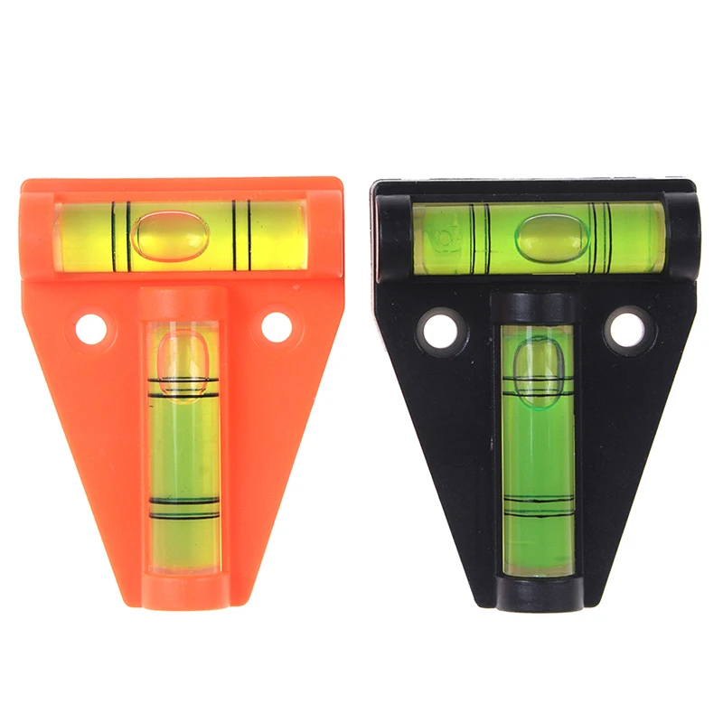 1 Piece T Type Spirit Level Measurement Instrument Triangular Plastic Level Indicator T-type Spirit Level Bubble Shell