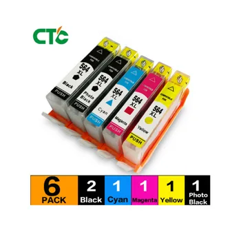 

6PCS compatible for 564 XL with chip Ink cartridge Photosmart B209a B210a B210b B210c B210d B210e Inkjet Cartridge