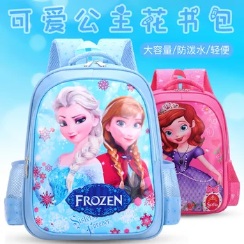 

Disney Backpack Boys and Girls Shoulders Lightening Breathable Marvel Spiderman Frozen Annie Cartoon Cute Backpack
