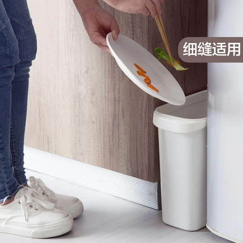 

Household with Pressure Circle Storage Garbage Can Toilet Rectangular Narrow-Toilet Toilet Paper Basket without Cover Simple Tra
