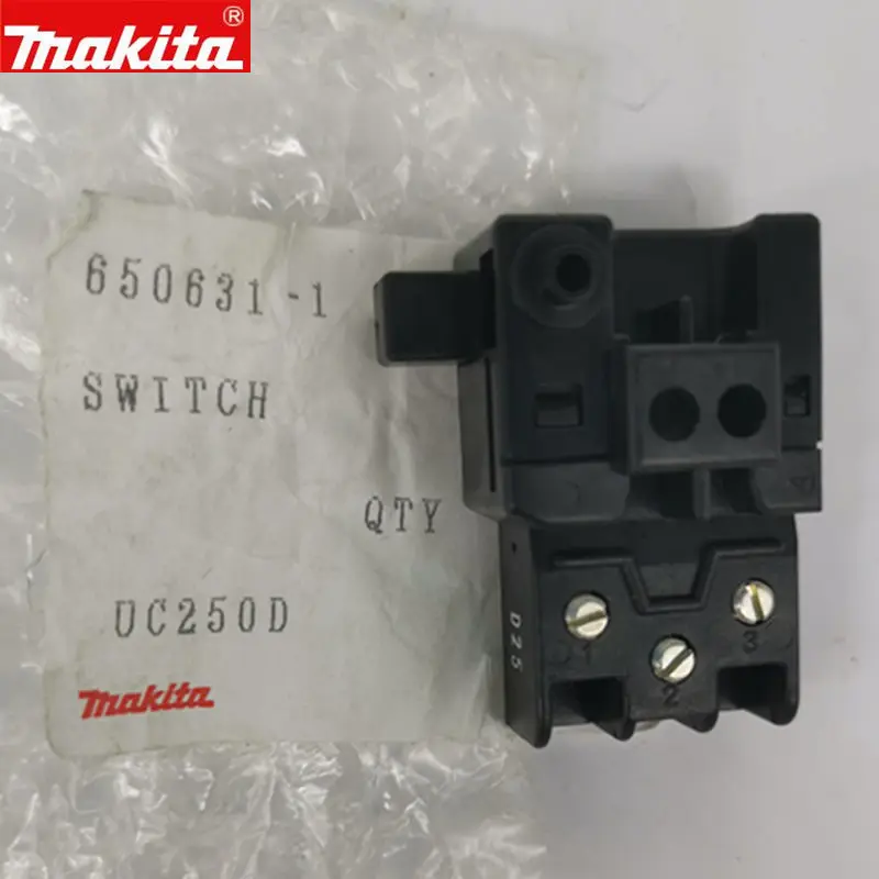 MAKITA 650631-1 переключатель для DSS610 BSS610 DSS610RMJ DHS630Z DHS630RMJ DHS630RFE BSS610SFE BSS610RFE BHS630Z UC250D DKP180 BUC250