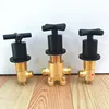 Matte Black Solid Brass 5 Holes Bathtub Faucet Control Valve  Hot and Cold Bathtub Tap Accessories 1