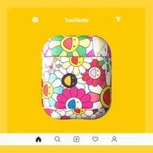 Подсолнух цветочный цветок наушники гарнитура аксессуары PC защитный чехол для Apple Airpods 2 беспроводной Bluetooth Такаши Мураками