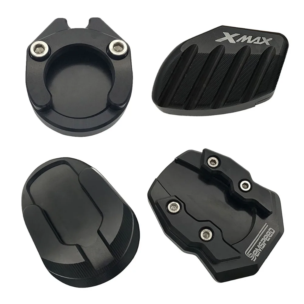 X-MAX Sidestand колодки для Yamaha XMAX 300 125 250 Мотоцикл с ЧПУ боковые подставки стенд расширение наколенник с пластиной