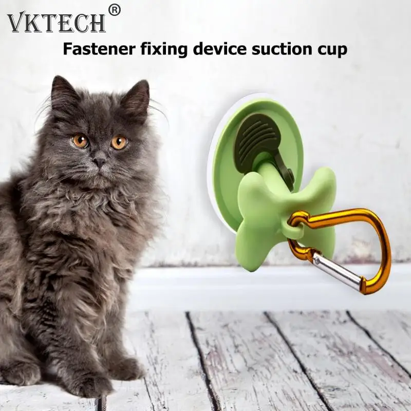 Portable Pet Buckle Dog Cat Traction Sucker Portable Outdoor Parking Wall Bracket Holder Pet Fixing Device Pet Supplies