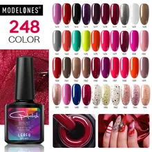 Modelones Гель-лак для ногтей отмачиваемый УФ-Гель-лак для ногтей телесного цвета УФ Гель-лак гель основа верхнее покрытие УФ лампа дизайн ногтей Гель-лак