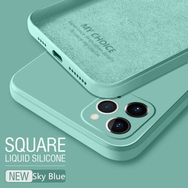 Luxury Right Angle Liquid Soft Silica Gel Phone Case For Xiaomi Redmi 11 Pro Ultra Lite 11X 10T 11I Candy Color Protection Cover Sky Blue