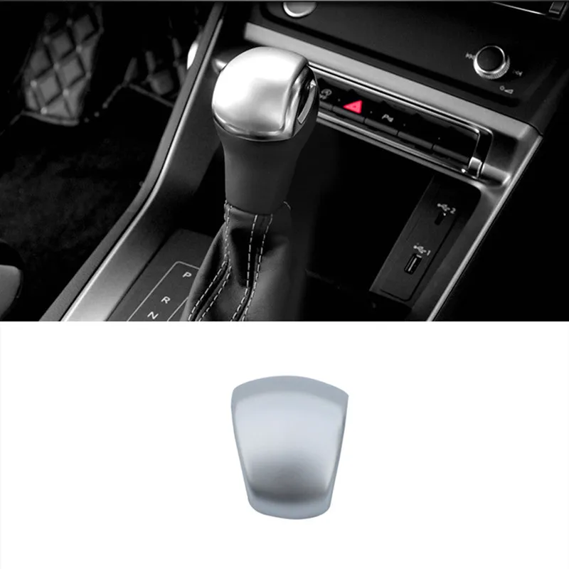 ABS Center Console Gear Shift Head Decoration Cover Trim For Audi Q3 2019 Carbon Fiber Color Car Styling Interior Accessories ABS Center Console Gear Shift Head Decoration Cover Trim For Audi Q3 2019 Carbon Fiber Color Car Styling Interior Accessories