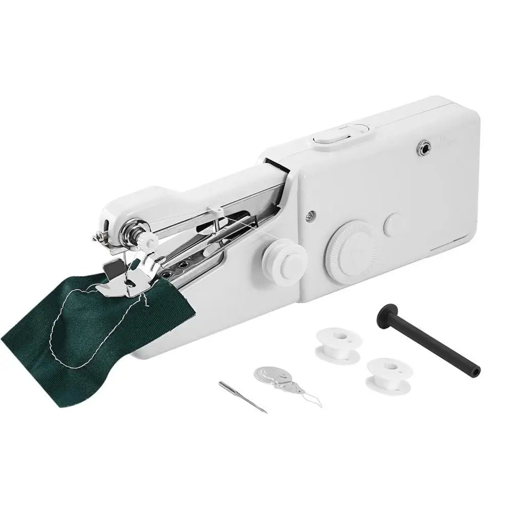 

Mini Portable Electric Handheld Sewing Machine Battery Powered Household Clothes Fabric Handheld Sewing Tool