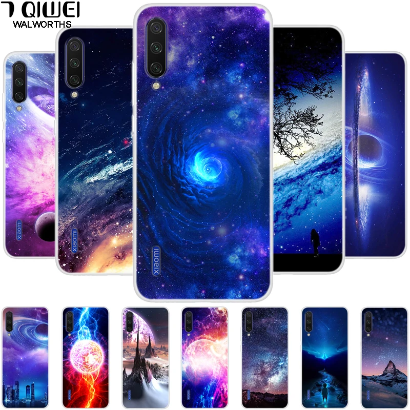 

For Xiaomi Mi A3 Case Space Star Silicone Soft Phone Cover For Xiaomi Mi CC9E CC9 9 9SE 9T Pro Cases Redmi K20 Pro Note 7 7A S2