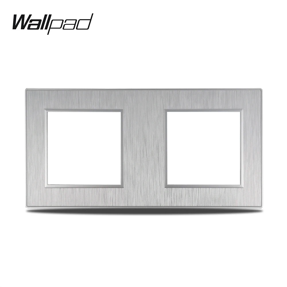 Wallpad S6 DIY двойная Серебряная панель из матового поликарбоната пластиковая для