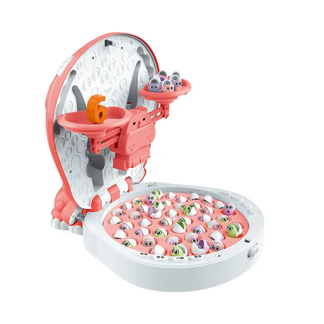 4 In 1 Fishing Game Outdoor Toys With Balance Magnetic Fishing Toy Hippo Storage Box Play Sweet Music Early Eduction Toys Gift 5