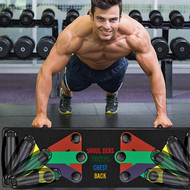 9 In 1 Push Up Rack Board Men Women Comprehensive Fitness Exercise Push up Stands Body Building Training System Gym Equipment|Push-Ups Stands| | - AliExpress