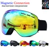 Ski Goggles with Magnetic Double Layers Lens Skiing Anti-fog UV400 Snowboard Goggles for Men Women Ski Glasses Eyewear 1