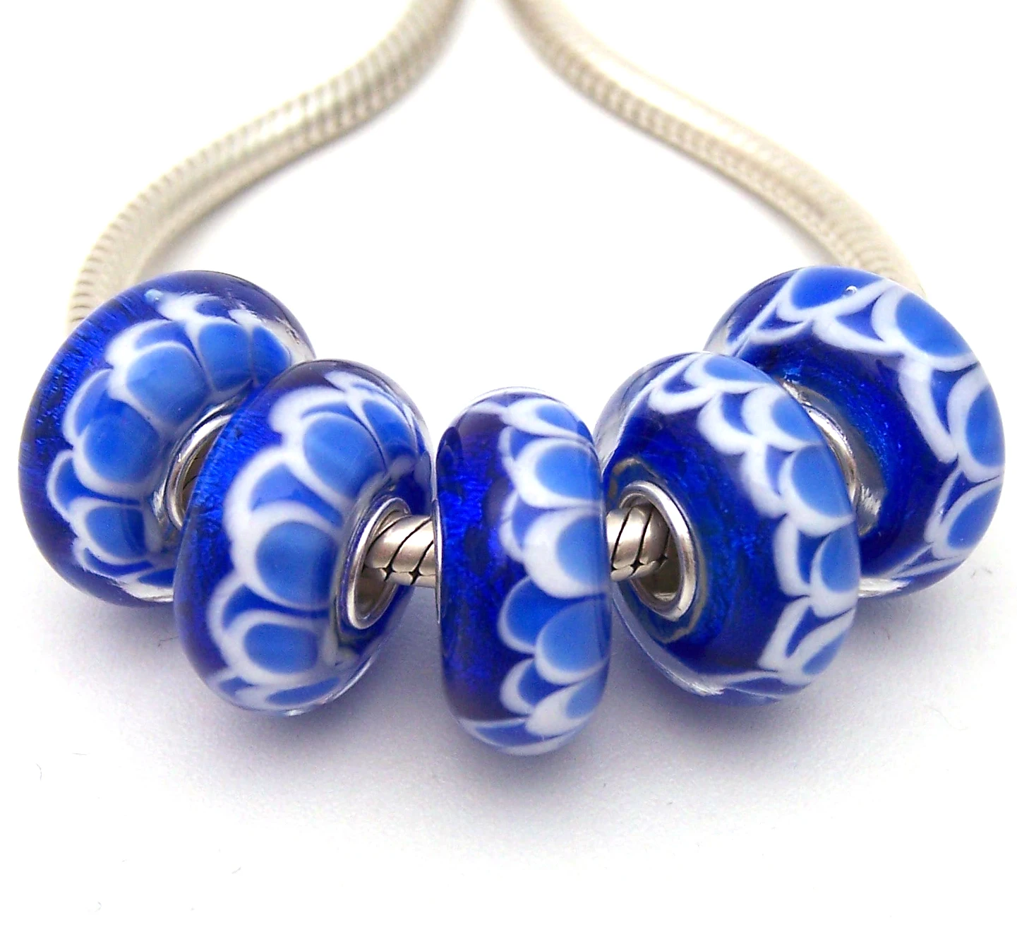 JGWGT 2209 5X 100% Authenticity S925 Sterling Silver Beads Murano Glass beads Fit European Charms Bracelet diy jewelry Lampwork | Украшения