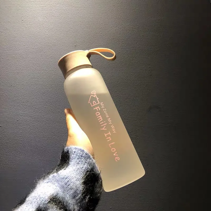 Милые галлонные бутылки для воды, силиконовые чайные Пластиковые Многоразовые Детские бутылки для воды, для питья, соломы, Borraccia Termica, домашний декор JJ60WB - Цвет: style4