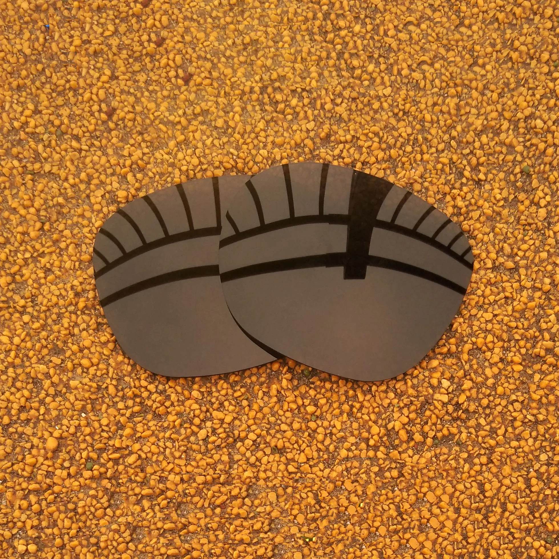 Lenti Di Ricambio Polarizzate Nere Per Occhiali Da Sole Da Garage Rock Frame 100% Uva E Uvb