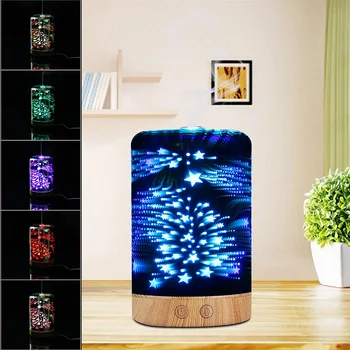 

12W 3D Air Humidifier with Night Light Aroma Essential Oil Diffuser Atomizer Ultrasonic Humidifiers Mist Maker Fogger for Home