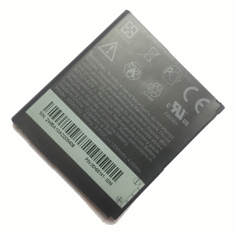 Высококачественный аккумулятор BD26100 1230 мАч для телефона HTC Desire HD G10 Inspire 4G Ace A9191 T8788