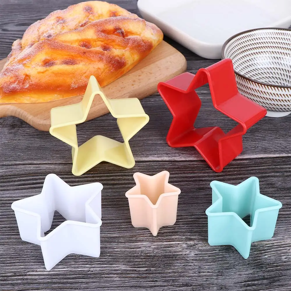 

5pcs DIY Bake Mold Star Shaped 3D Cookie Cutter Biscuit Cake Molds Craft Decor Kitchen Tool Creative