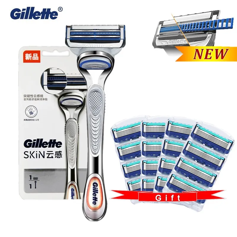

Gillette SkinGuard Sensitive Straight Safety Razor Men Razors Shaving Machine Face Shaver Cassettes Fit Fusion Blades Shaver