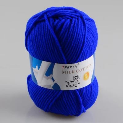 33 dark blue TPRPYN 500 г = 10 шт. молочная хлопковая пряжа для вязания, мягкая теплая детская пряжа для ручного вязания NL1131 - Цвет: 33 dark blue