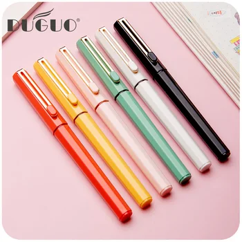 

DUGUO cute stationery quick-drying straight liquid ballpoint pen black pen Korean creative cute super cute girl sign gel pen