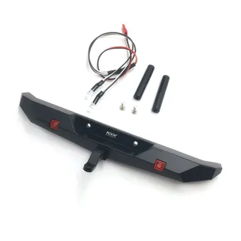 

KYX Racing CNC Alloy Rear Bumper with Light Wire Upgrades Parts for 1/10 RC Crawler Car TRX-4 Accessories