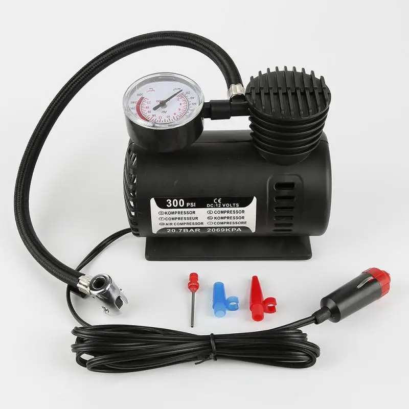 300 PSI Tire Inflator Automotive Pump Car Air For Motorcycle Bike Compressor Parts |