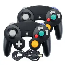 2 pces com fio gamepad para nintend ngc joystick joypad para gamecube controlador para wii wiiu gamecube jogo acessório