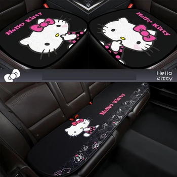 

Car Seat Cover Kitty Cat Seat Cover Kawaii Auto Cushion Breathable Car Seat Cover Auto Decor Protector For Girls Car Accessories