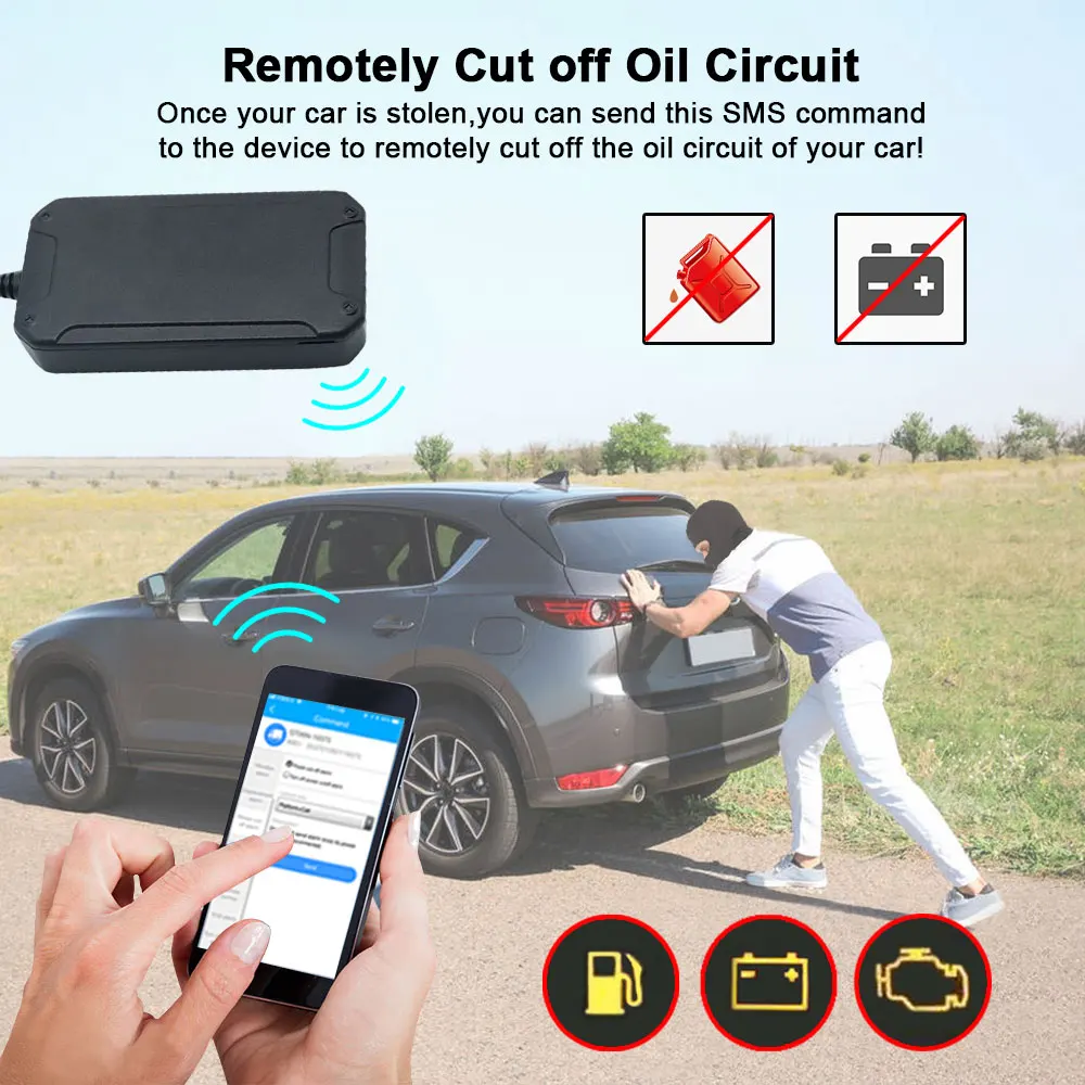 4G Vehicel GPS Tracker LK960 Cut off Enginer remotely (15)