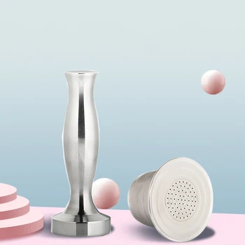 

3 Capsule 1 Tamper Nespresso Stainless Steel Refillable Reusable Coffee Capsule Coffee Tamper Coffee Pod For Nespresso Machine