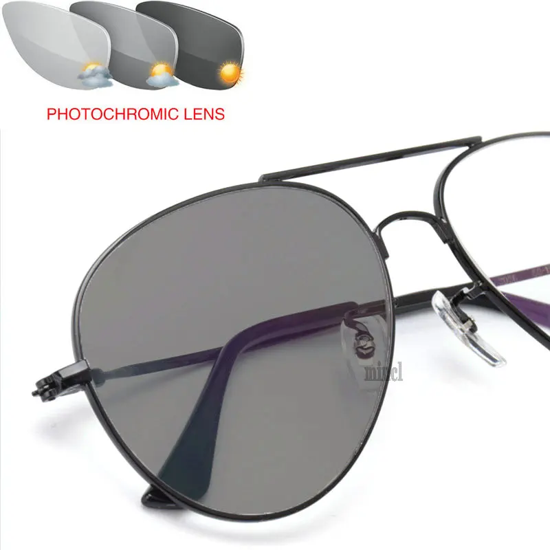 Нейтральные очки для чтения прогрессивная смола объектив Металл огромная оправа Ретро Мужские фотохромные очки для чтения FML