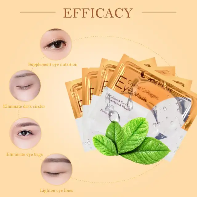 1pairs Crystal Collagen Eye Patches Remove Dark Circles Anti Aging Moisturizing Gel Pad Face Mask Korean