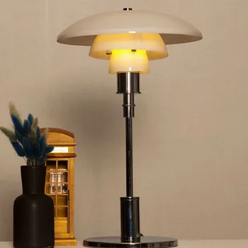 

Nordic Art Glass Table Lamp Modern LED Table Light for Living Room Bedroom Study Bedside Decorative Luminaire Light Fixture